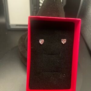 Heart Shaped  Crystal Stud Earrings - Women Jewelry